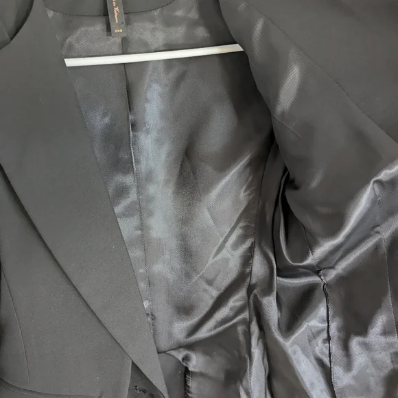 BCBGMaxAzria Women's Elegant Black Blazer Suit Jacket Size XXS - Picture 8 of 14